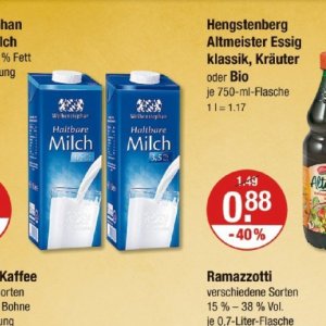 Milch bei V-Markt