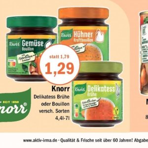 Brühe knorr  bei Aktiv Irma