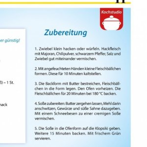 Fleischbällchen bei Mix Markt