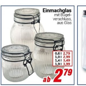 Einmachglas bei Centershop
