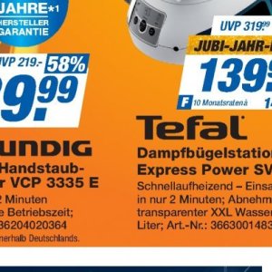 Dampfbügelstation bei Expert Technomarkt