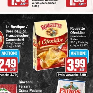 Ofenkäse rougette rougette bei Hit