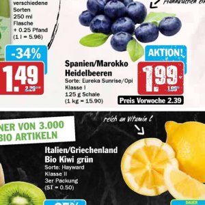 Heidelbeeren bei Hit
