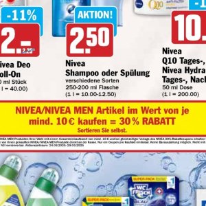 Shampoo nivea  bei Hit