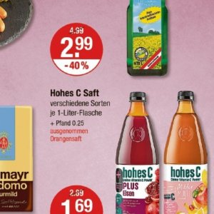 Säfte bei V-Markt