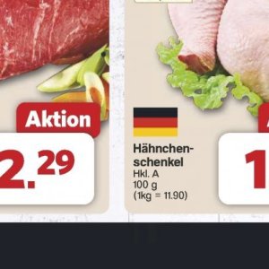Hähnchenschenkel bei Famila Nord West