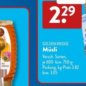 Müsli bei Aldi SÜD