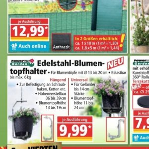 Blumentöpfe bei Norma