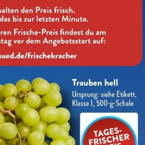 Trauben bei Aldi SÜD