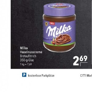 Haselnusscreme bei Citti Markt