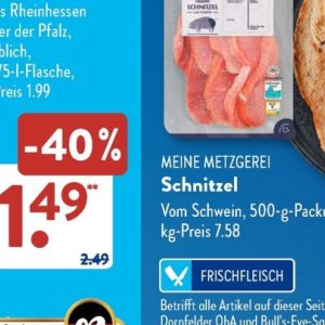 Schnitzel bei Aldi SÜD