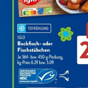 Fischstäbchen bei Aldi SÜD