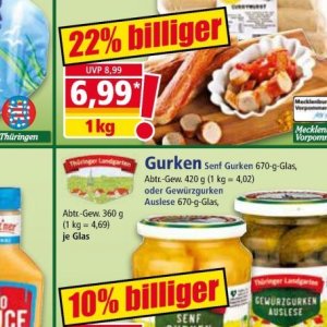 Gurken bei Norma