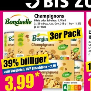 Champignons bei Norma