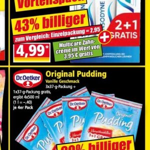 Pudding bei Norma