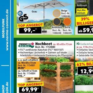 Hochbeet bei Norma