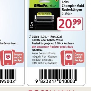 Rasierer bei Rossmann