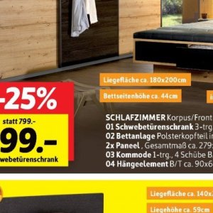 Schlafzimmer bei Sconto