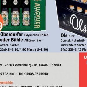 Bier bei Aktiv Irma