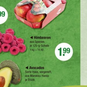 Himbeeren bei V-Markt