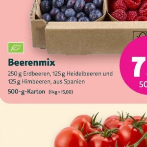 Heidelbeeren bei BioMarkt