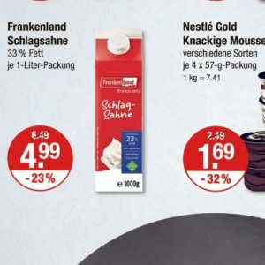 Sahne bei V-Markt