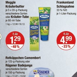 Butter bei V-Markt