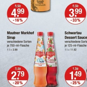 Sirup bei V-Markt