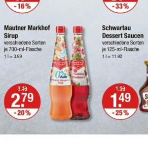 Sirup bei V-Markt