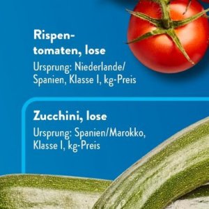 Zucchini bei Aldi SÜD