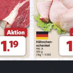 Hähnchenschenkel bei Famila Nord West
