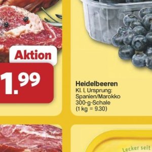 Heidelbeeren bei Famila Nord West