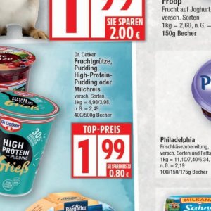 Pudding bei Elli Markt