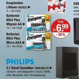 Batterien bei V-Markt