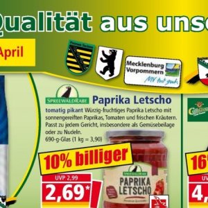 Paprika bei Norma