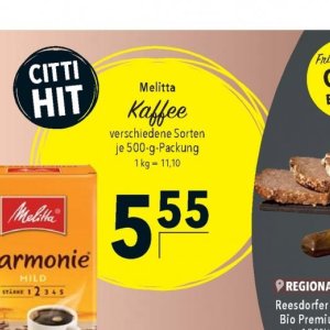 Kaffee bei Citti Markt