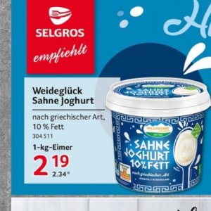 Joghurt bei Selgros