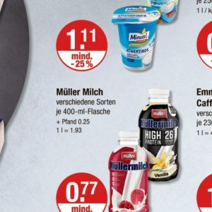 Milch bei V-Markt