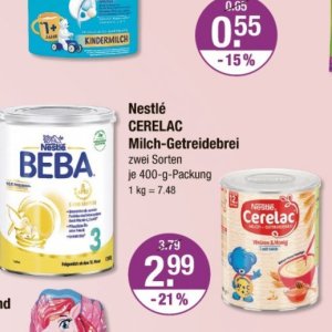 Milch nestle  bei V-Markt