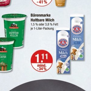 Milch bei V-Markt