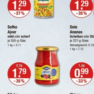 Glas bei V-Markt