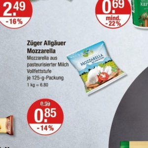 Milch bei V-Markt