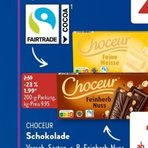 Schokolade bei Aldi SÜD