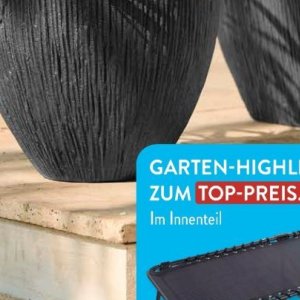Garten bei Aldi SÜD