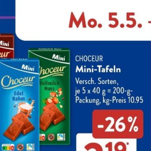 Schokolade bei Aldi SÜD