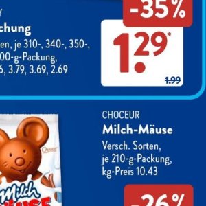 Schokolade bei Aldi SÜD