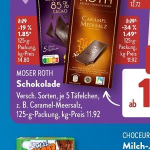 Schokolade bei Aldi SÜD
