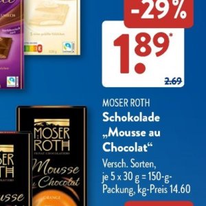 Schokolade bei Aldi SÜD