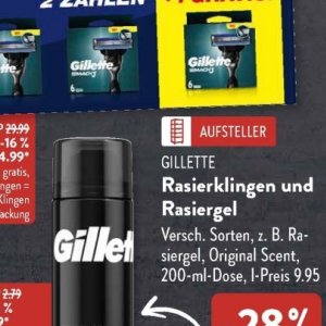 Rasierklingen gillette  bei Aldi SÜD