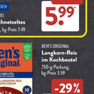 Reis bei Aldi SÜD